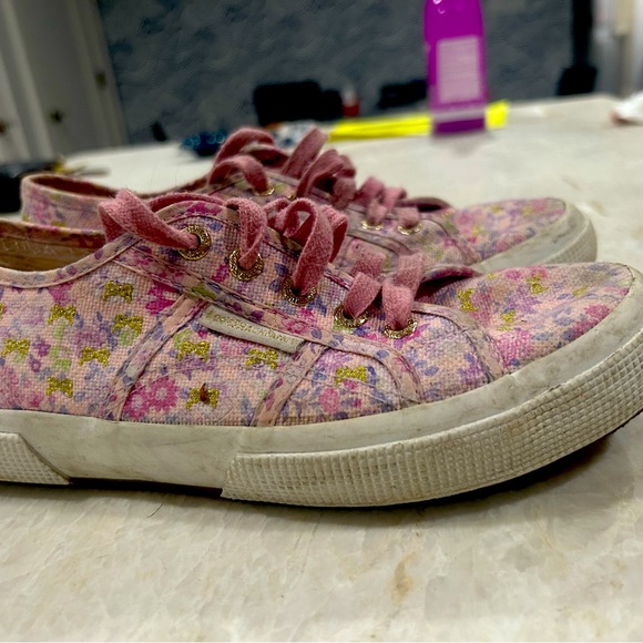 LOVESHACK FANCY X SUPERGA                        LIMITED EDITON LOW TOP SNEAKERS - Picture 6 of 7